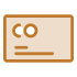 Icon illustration of a credit card